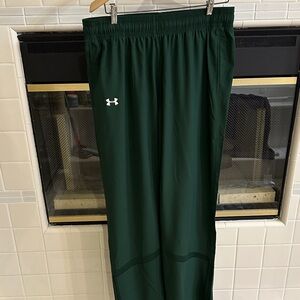 Under Armour (HH) Dark Green Dressy Track Pants - Size Large